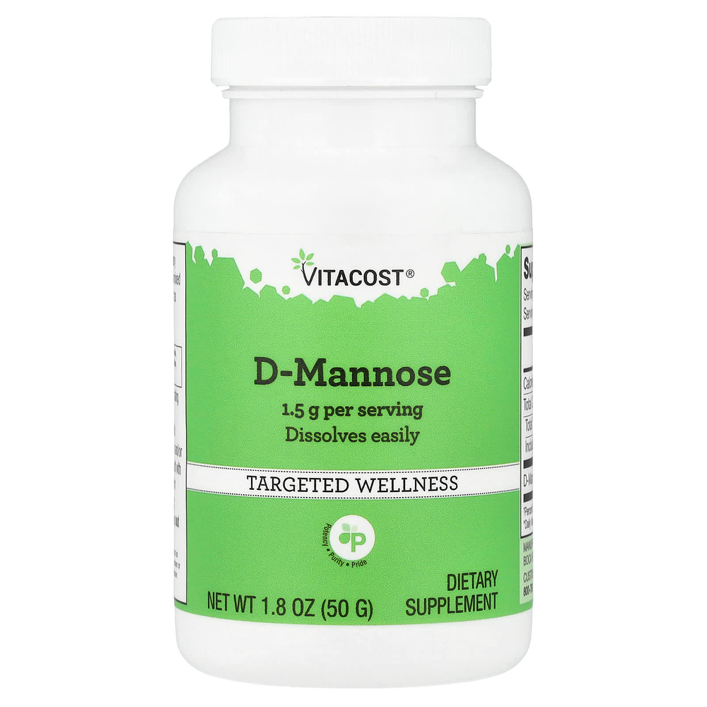 Vitacost, D-манноза, 50 г (1,8 унции)