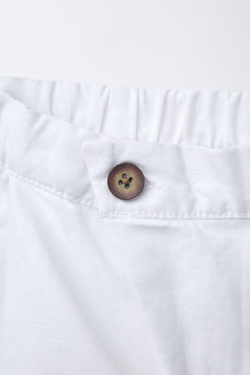 ZARA БРЮКИ ПРЯМОГО КРОЯ, БЕЛЫЙ