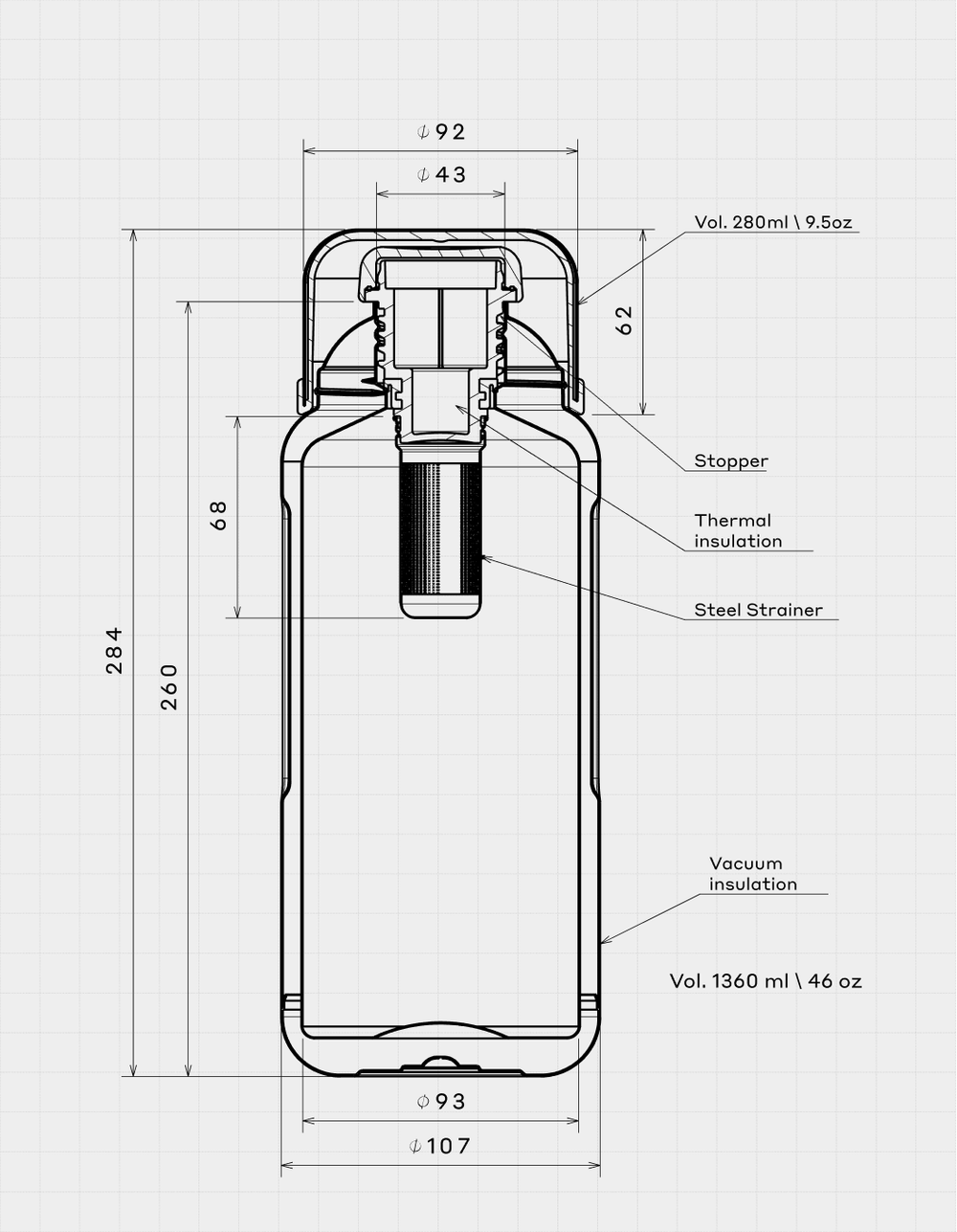 bobber 1,36 литр Ginger Tonic