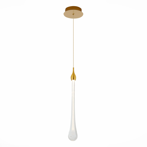 SL6103.203.01 Подвес ST-Luce Золотистый/Прозрачный LED 1*3W 4000K Faenza