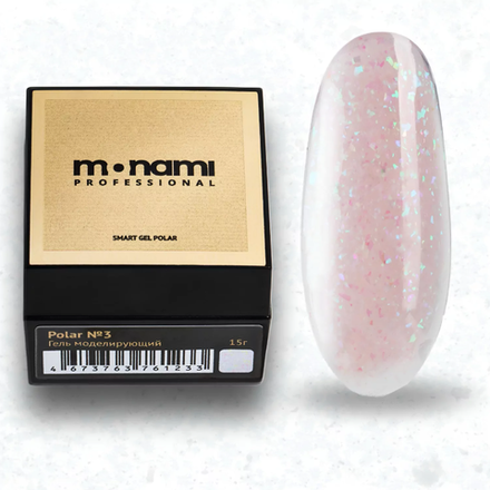 Monami Smart Polar Gel - Гель моделирующий с частицами Юки 03, 15 гр