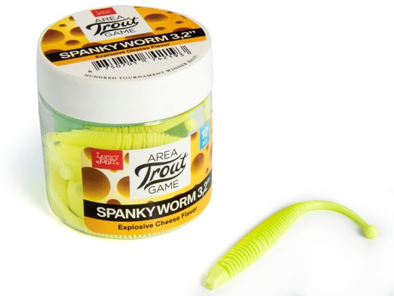 Слаги съедобные LJ Pro Series SPANKY WORM 3,2in (8 см), цв. S88, 10 шт.