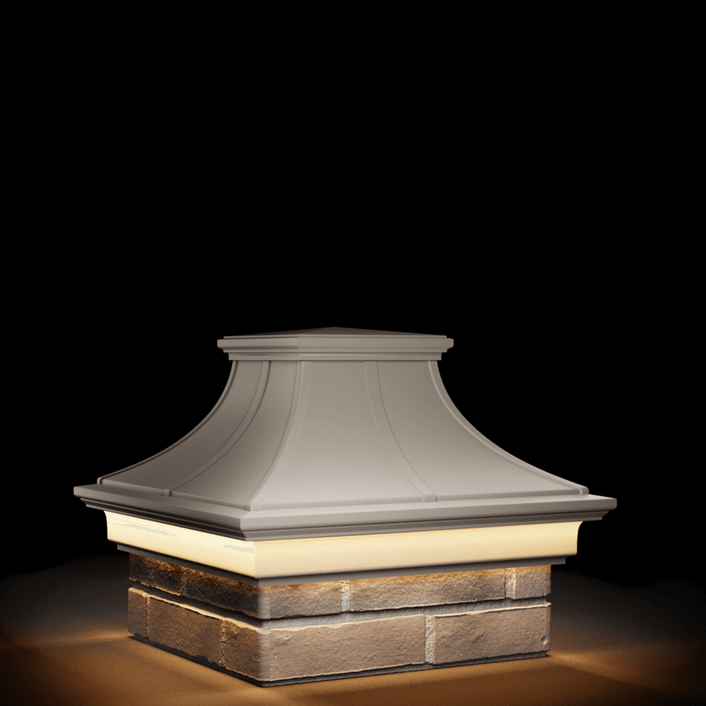 Колпак для забора MONBLAN PREMIUM на 1,5 кирпича с LED подсветкой