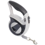 Поводок-рулетка для малых и средних пород «МОЙ БРО», прорезиненная ручка, АВС пластик, антикоразийный карабин, цвет чёрный, 3м, нагрузка до 15кг