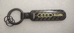 Брелок "Audi" карбон, золотой (1 шт.)