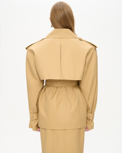 Тренч укороченный из хлопка