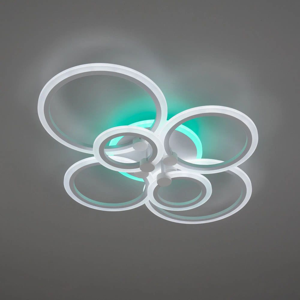 Citilux Сента CL237B160E RGB Люстра с пультом Белая