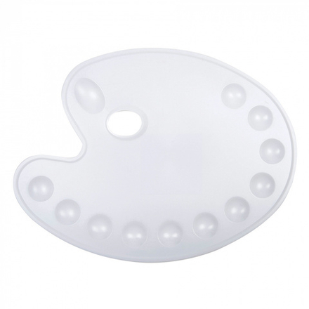 Палитра овальная, 11 углублений, пластик