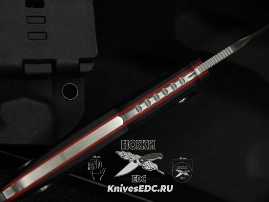 Нож тактический НОКС Кондор Т сталь Д2 (628-100435) - черная рукоять