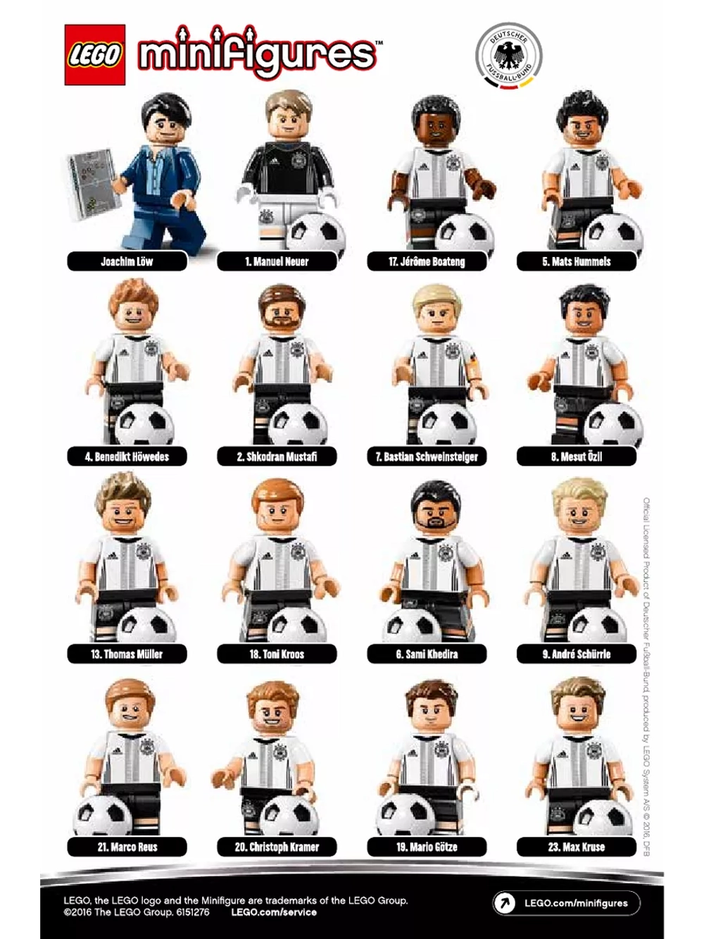 LEGO Minifigures 71014 Сборная Германии Тони Кроос