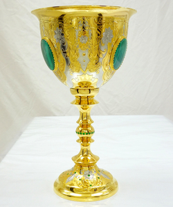 Кубок  малахит №2