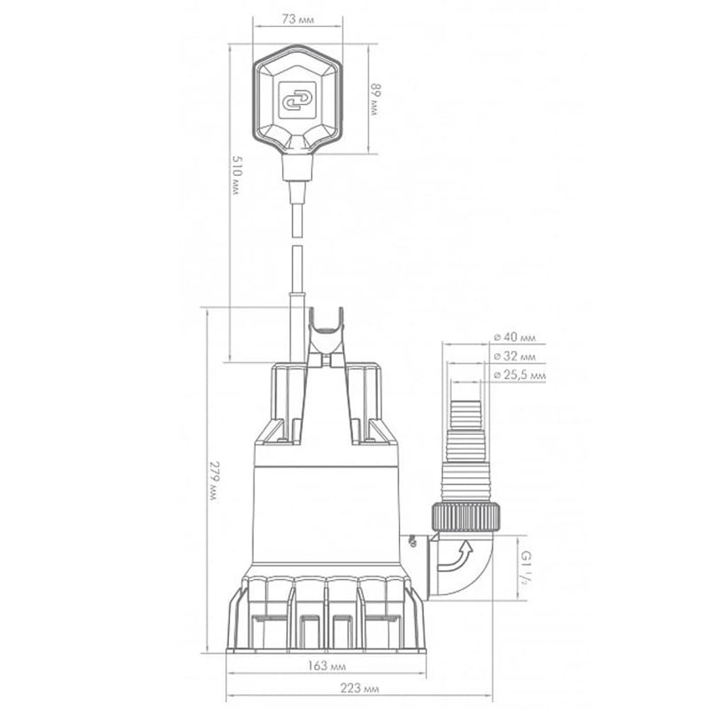 Насос погружной "Фекальник" Джилекс 140/6