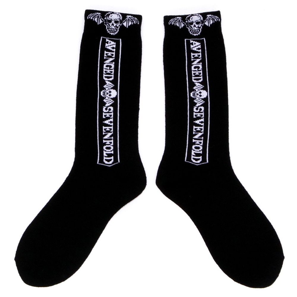 Носки Avenged Sevenfold ( чёрные, длинные )