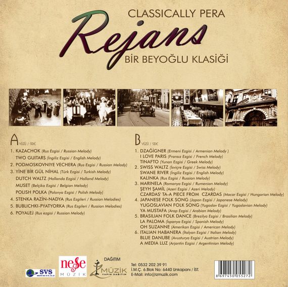 Vinil \ Пластинка \ Vynil Rejans - (ENSTRÜMANTAL)