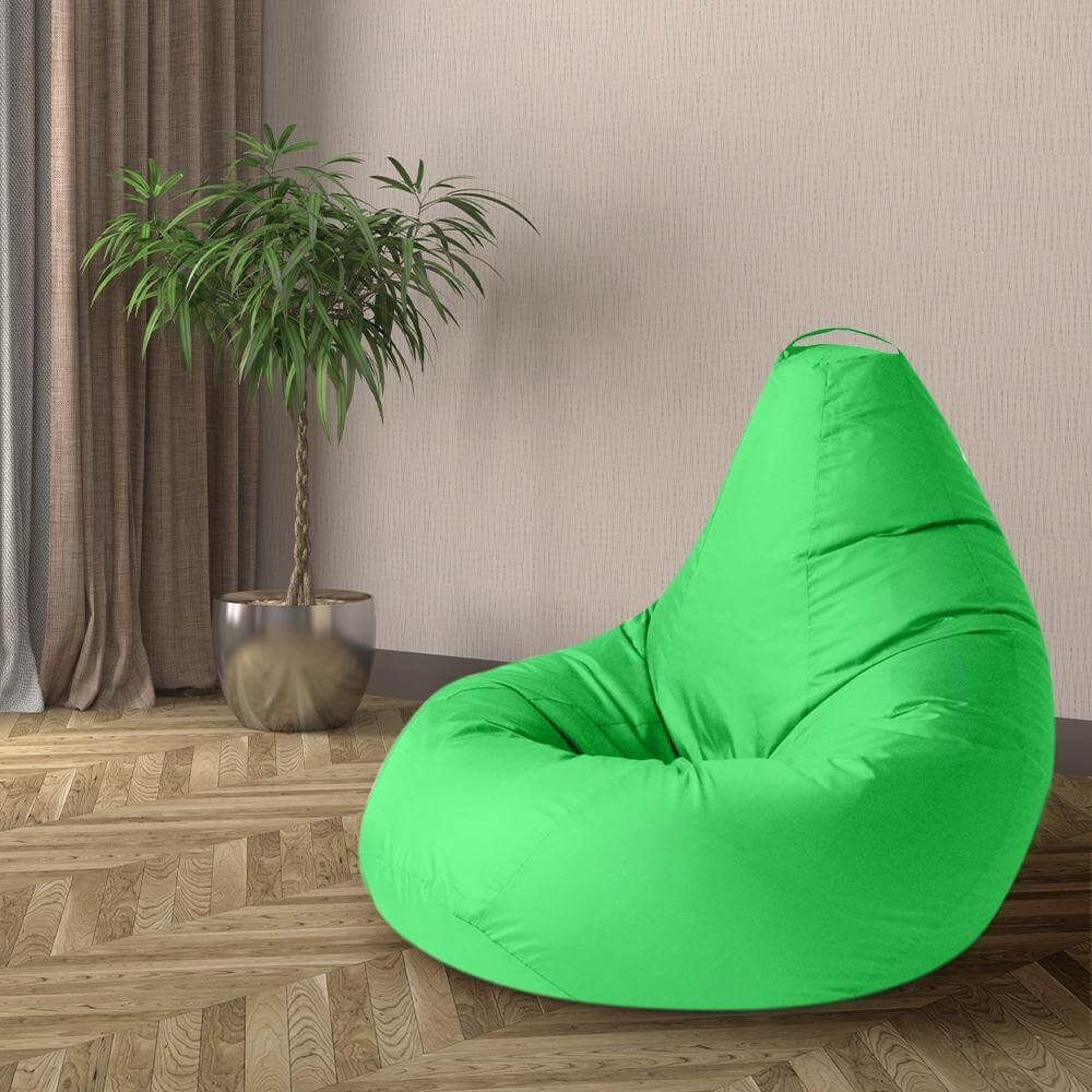 Кресло-мешок Босс Яблоко, XXL-Комфорт, оксфорд, съемный чехол, зеленый