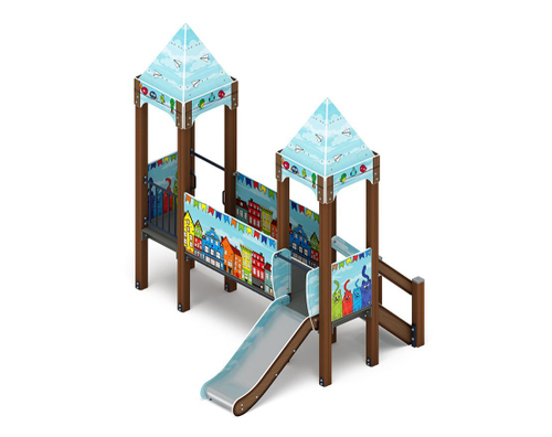 Детский игровой комплекс Королевство (Коты) ДИК 1.15.02-21 H=750