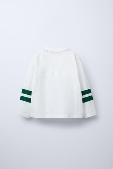 ZARA ЛОНГСЛИВ С НАШИВКОЙ JETS © NFL, БЕЛЫЙ