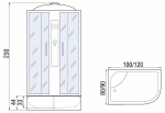 Душевая кабина River DESNA XL 100/80/44 MT
