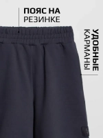 Черный костюм для девочки с шортами бермудами