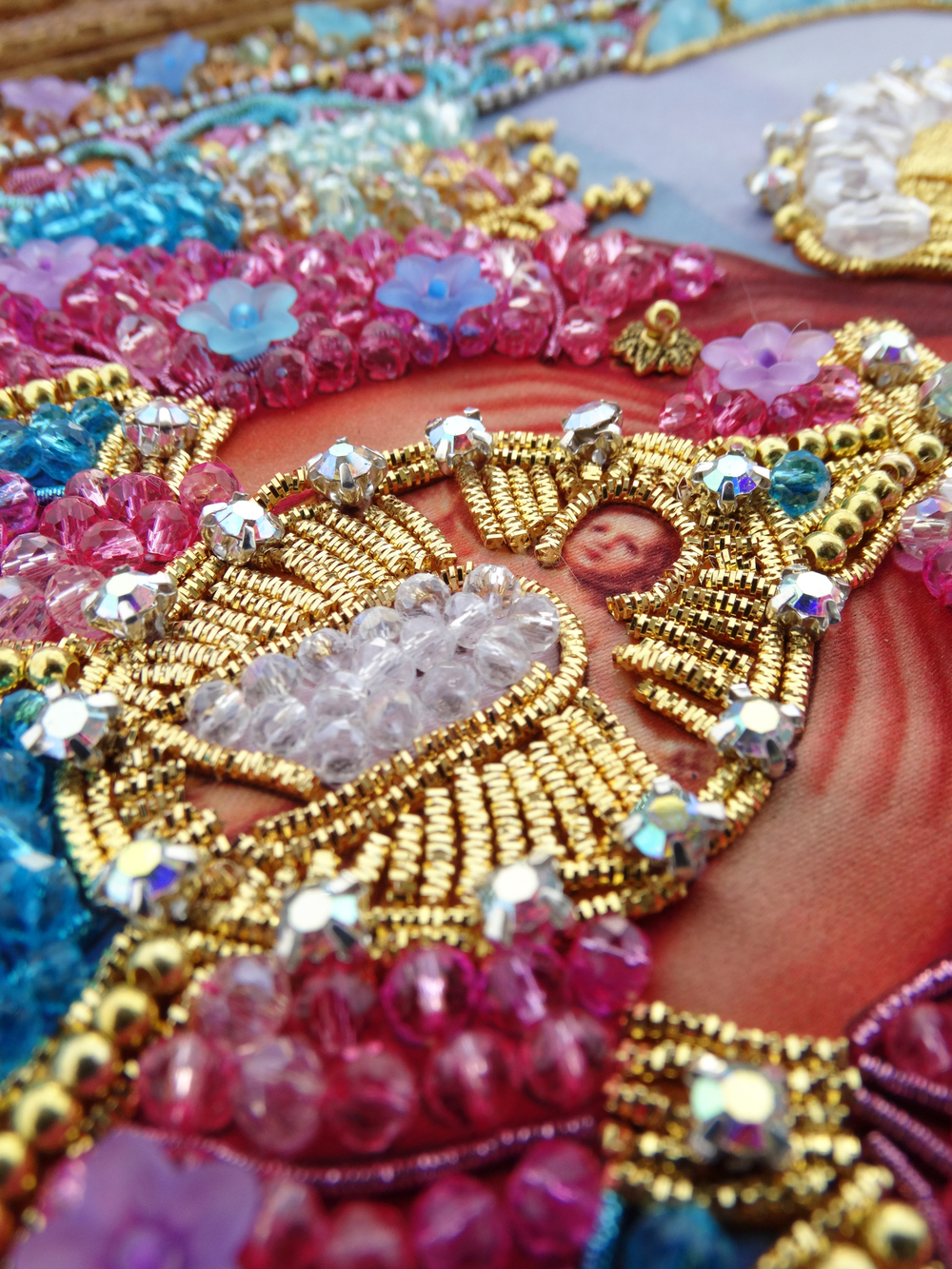 И-25а Набор для вышивания хрустальными камнями Богородица Помощница в родах (мал.)