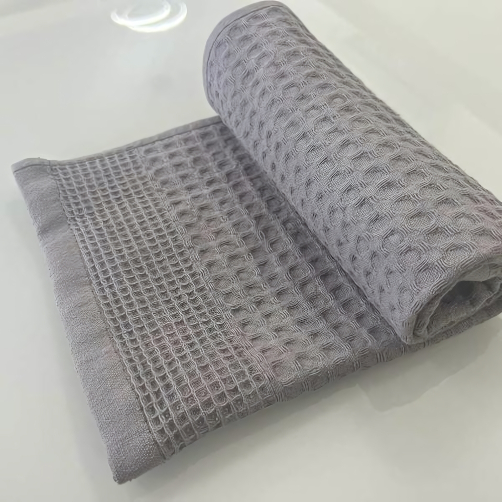 Полотенце вафельное 38*60см «Waffle» плотность 270гр/м, цвет серый 10330