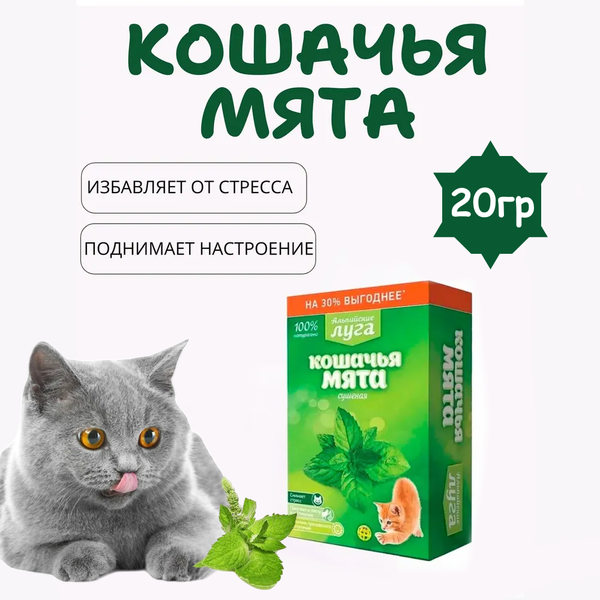 Кошачья мята сушеная Альпийские луга, 20г