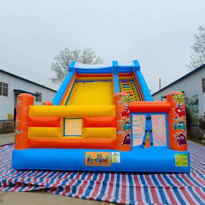 Надувной батут-горка «Супер-волна ST» 10*5*6,8 м.