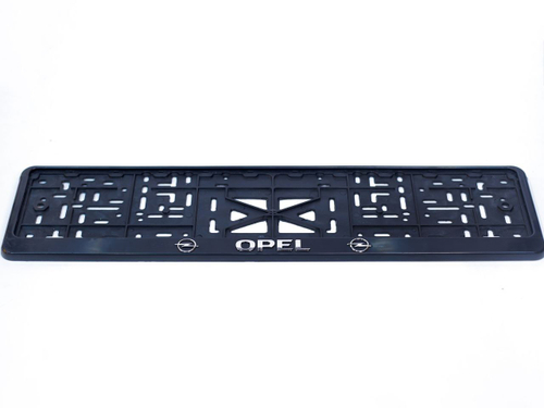 Рамка под номерной знак Opel 90021 Тольятти (серебро/золото, книжка)