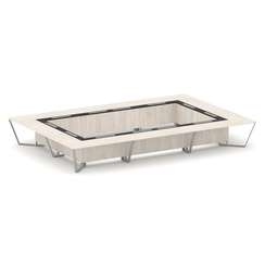 Steel Meet Стол переговорный прямоугольный KM-PR.B.SP-26K2 Денвер Светлый/Графит Глянец/Металл Серый