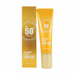 Deoproce Hyaluronic Fresh Sun Cream SPF 50+ PA+++ солнцезащитный крем с гиалуроном