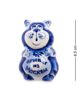 ГЛ- 369 Фигурка «Кот-Мойша» (Гжельский фарфор)