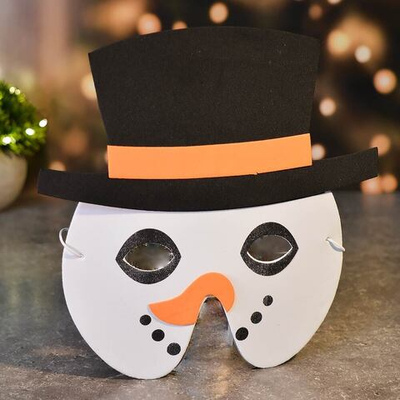 Маска карнавальная "Классный снеговик Майкл"