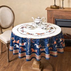 СКАТЕРТЬ КРУГЛАЯ "PASSAGE"150 СМ ,БЕЛЫЙ, 100% ХЛОПОК ,ТВИЛ