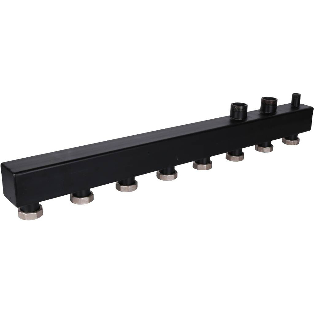 ROMMER Стальной распределительный коллектор на 4 отопительных контура 1 1/2"x1 1/2"