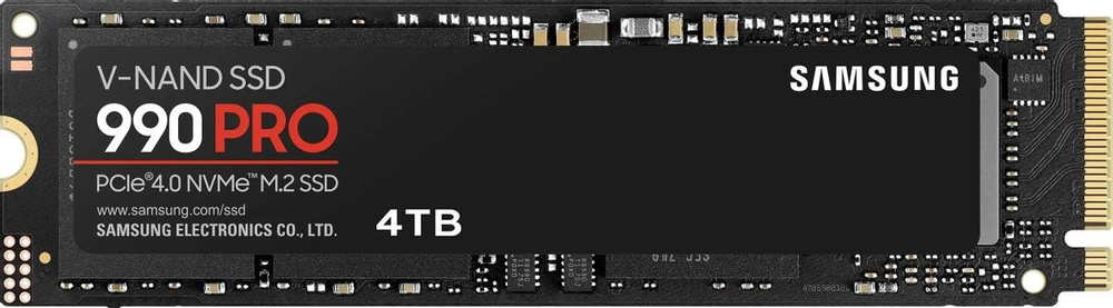 SSD Samsung 990 PRO MZ-V9P4T0BW	 4000 Гб