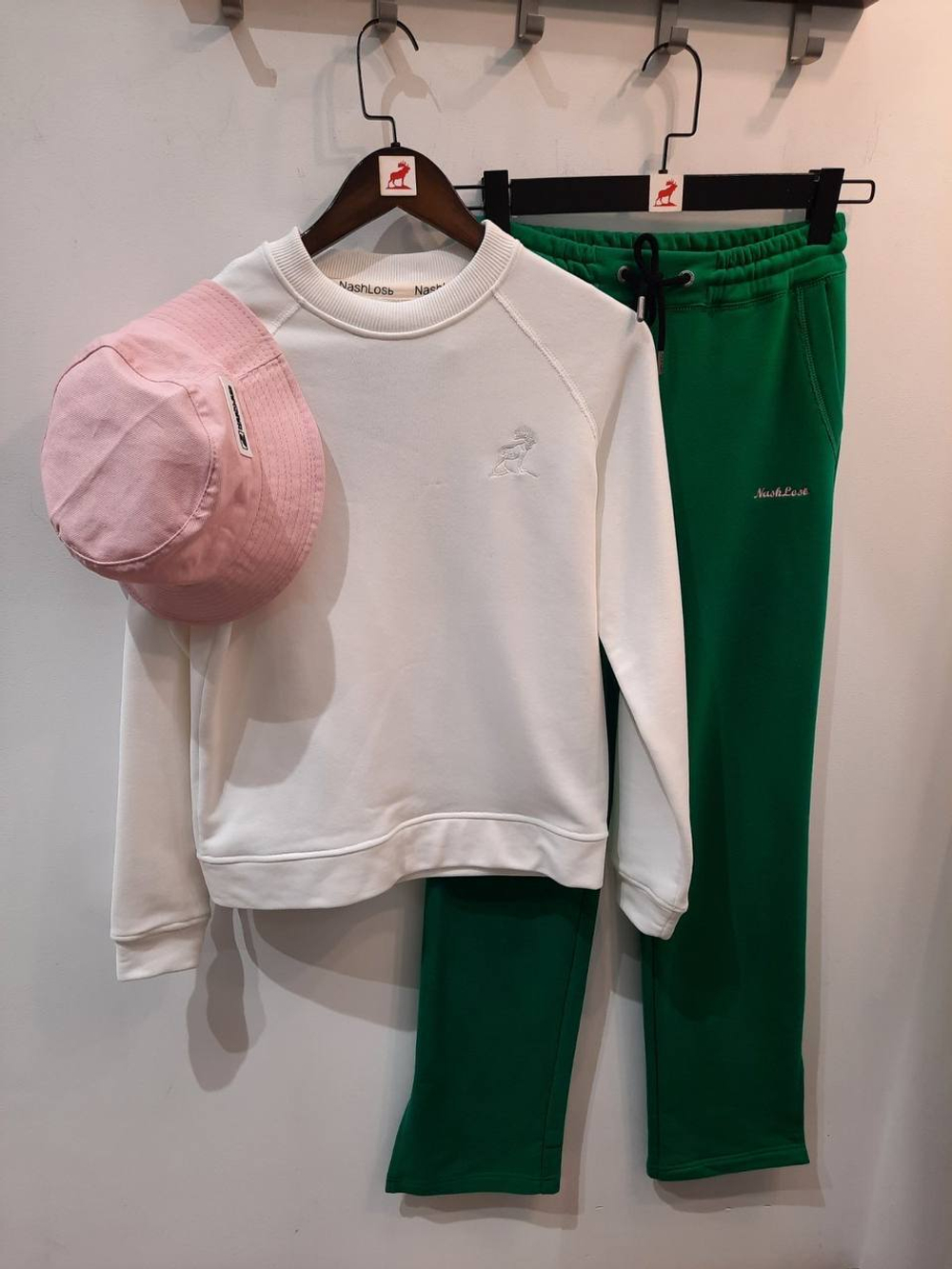 Зеленые брюки с разрезами /брюки женские с разрезами