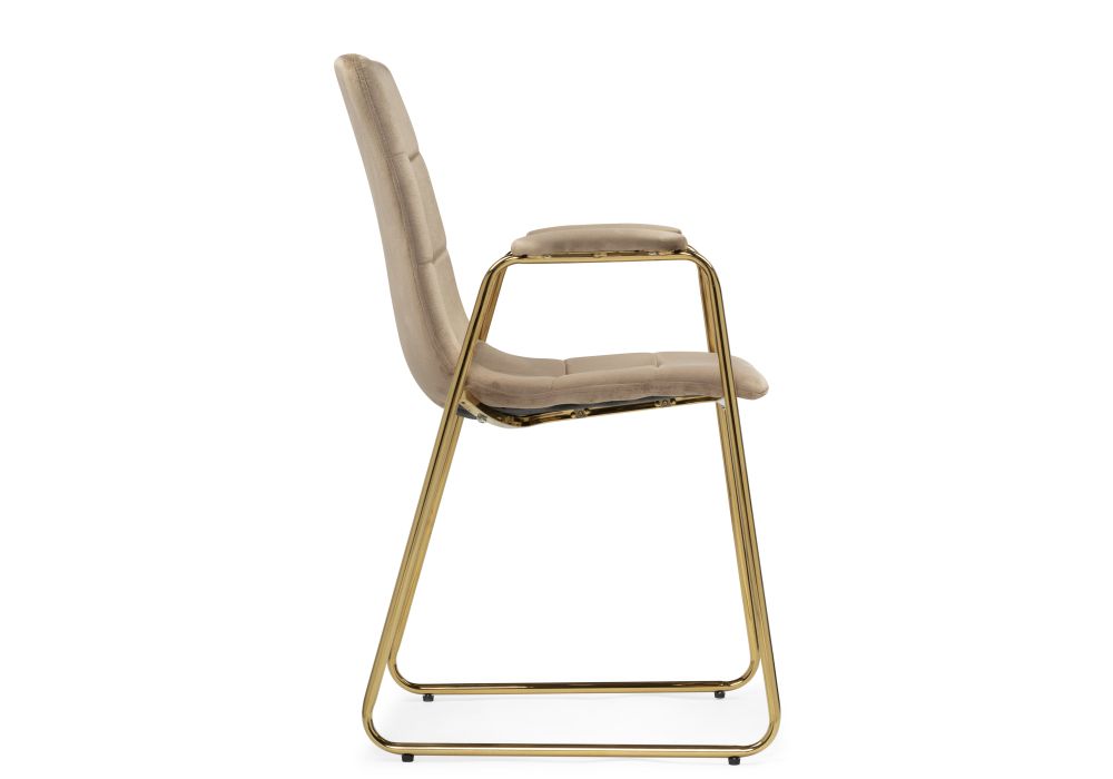 Стул на металлокаркасе Lana beige / gold