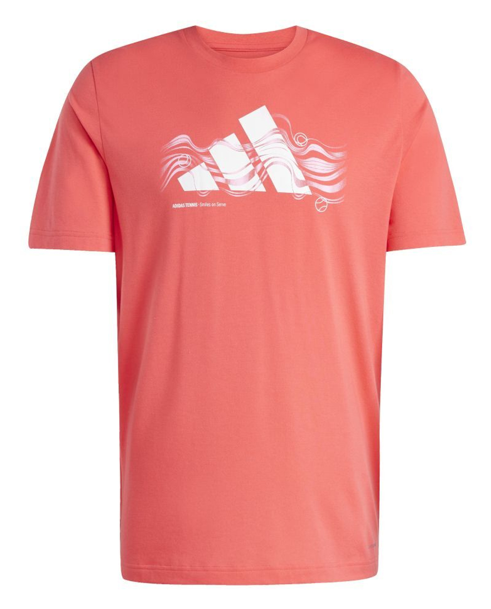 Мужская теннисная футболка Adidas Tennis Logo Graphic - красный