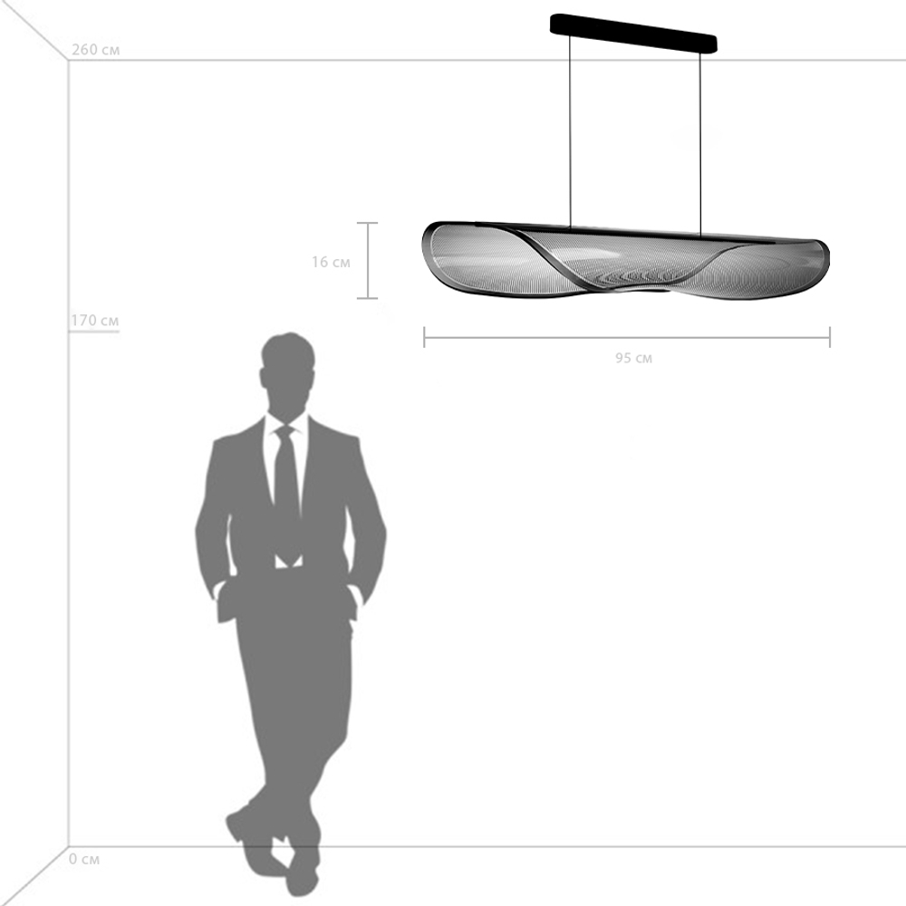 731413 Люстра VARESE 32W LED 1546LM 360G КОФЕЙНЫЙ 3000K