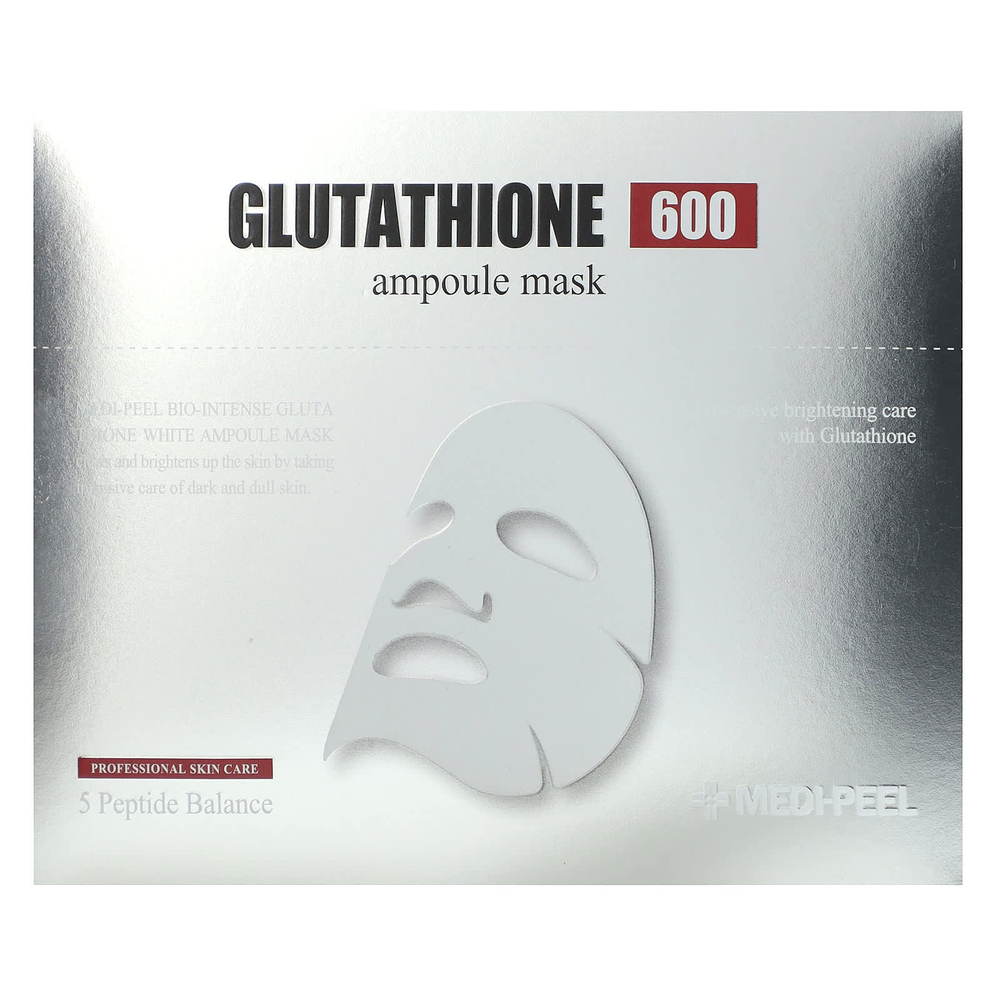 Medi-Peel, Glutathione 600 Ampoule Beauty Mask, 10 шт. Масок по 30 мл каждая