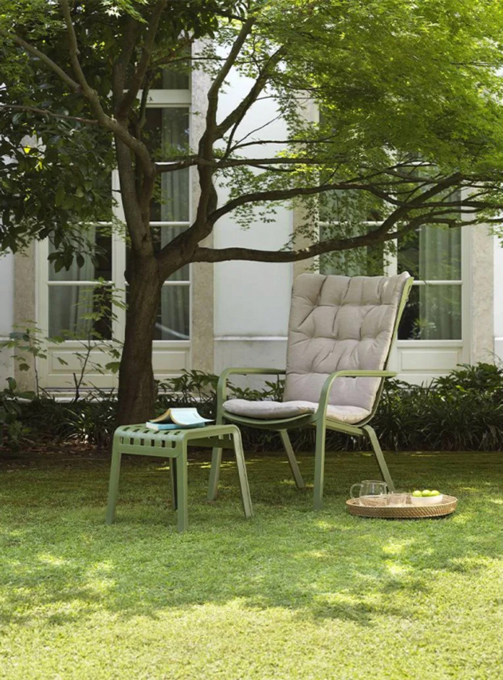 Комплект пластиковой мебели Nardi Folio Poggio, агава, бежевый