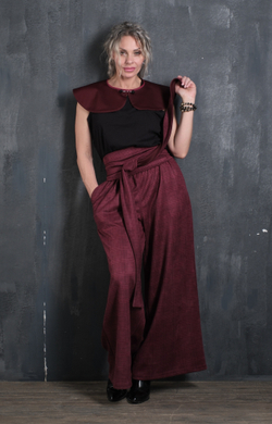 Палаццо  + кушак/ клетка Бордо