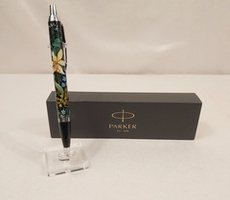 Ручка "Лилии" с ручной росписью Палех