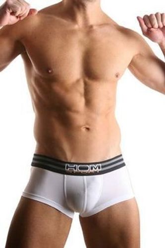 Мужские трусы хипсы белые HOM Sports Color Therapy Trunk White