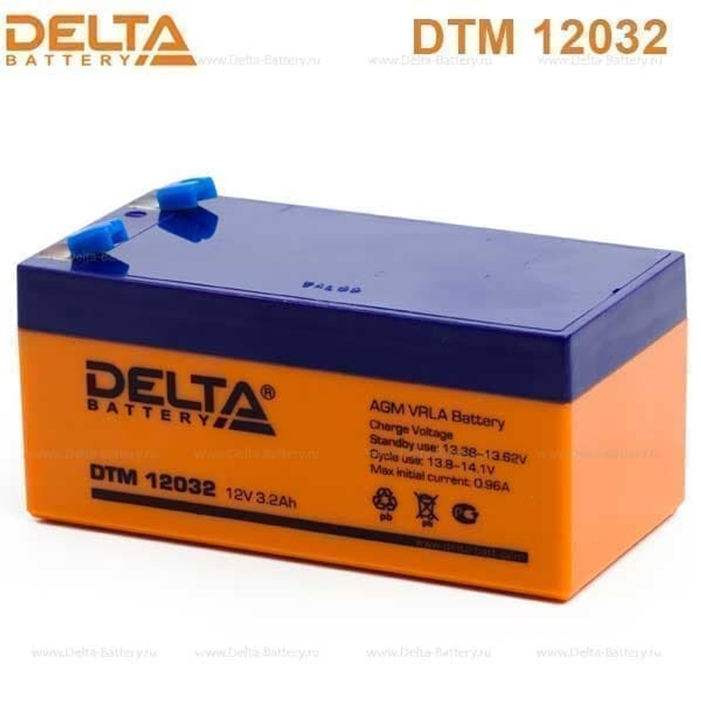 Аккумуляторная батарея Delta DTM 12032 (12V / 3.2Ah)