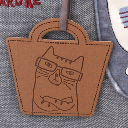 Сумка тоут NEKOMARUKE "BUTTER KEKS", серый шёлк, 23-6515-1, KUSUGURU