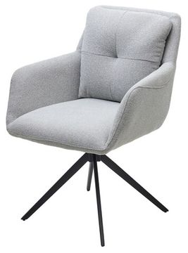 Стул MEADOW 360 град. поворот. Серый Lake-450, ткань / черный каркас