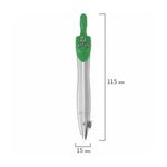 Циркуль Brauberg Klasse металлический, 115мм, в пенале