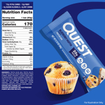 Quest Nutrition, протеиновый батончик, кекс с голубикой, 4 шт. по 60 г (2,12 унции)