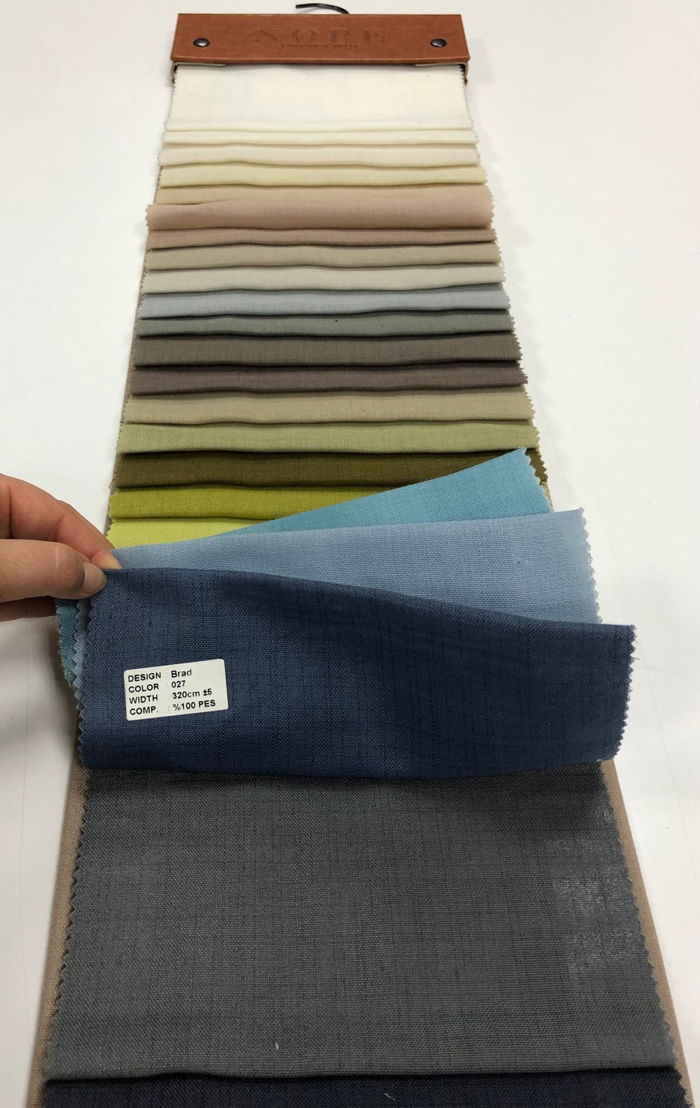 Тюль однотонная под лен Nope арт. Brad